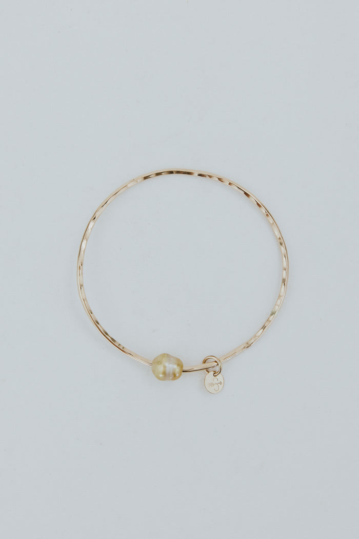 Ti Leaf Bangle - South Seas Pearl