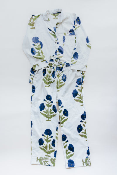 Block Print Pajama Sets - Long Sleeve