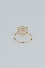 Oval Sunstone Ring - 14k Yellow Gold thumbnail
