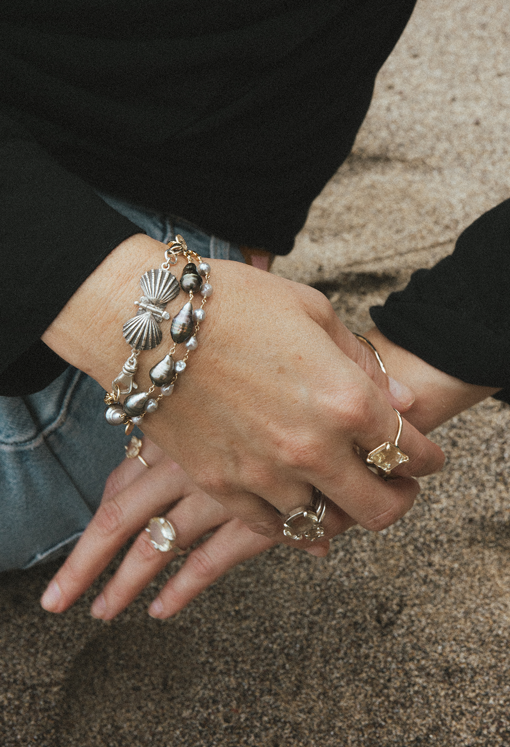 Akoya Keshi Pearl Bracelet