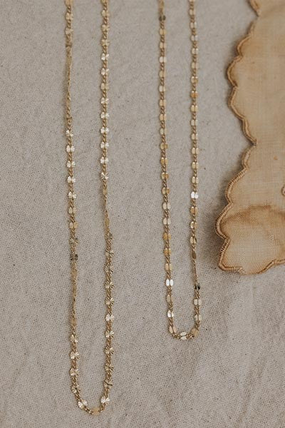 Dapped Chain Chokers - 14k YG