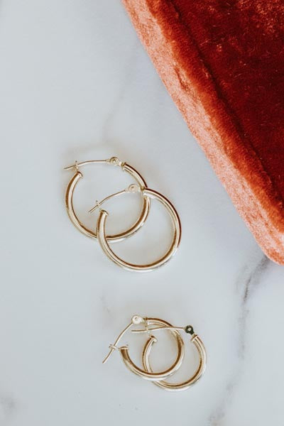 Classic Gold Hoop Bases - 14k