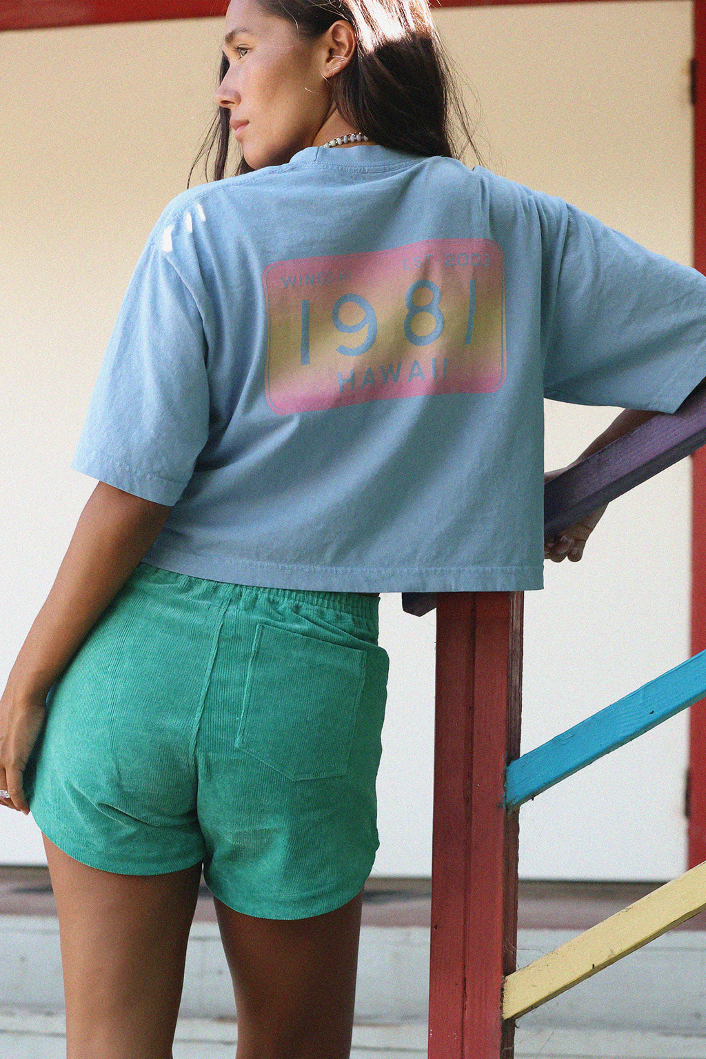Oversized Cropped Tee - 1981