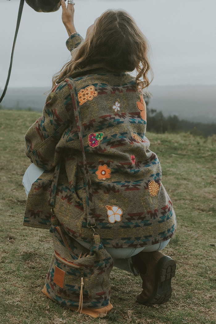 Aztec Army Jacket - Rainbow