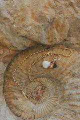 Heart Pendant - Mexican Fire Opal thumbnail