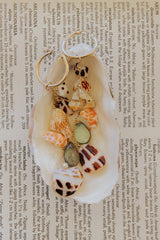 Shell Pile Charm Hoops | Hebrew Chip Mix thumbnail