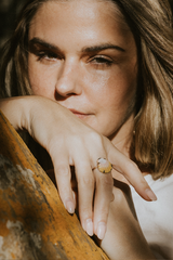 Sunrise Shell Ring - 14k White Gold thumbnail