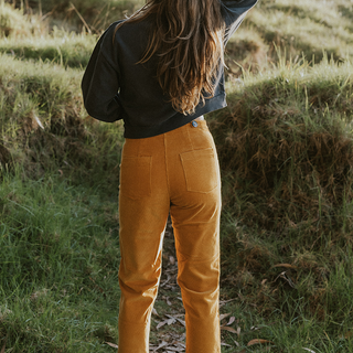 Retro Pocket Pants - Marigold Corduroy