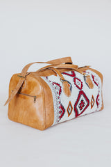 Kilim Leather Travel Bag - Mint Large thumbnail