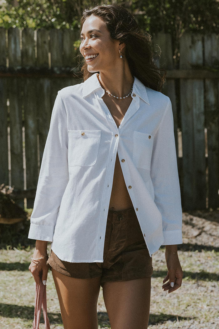 Sun + Moon Linen Blouse