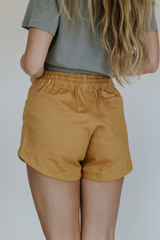 Retro Pocket Shorts - Marigold Twill thumbnail