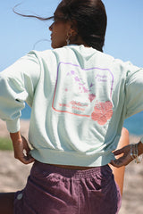Cropped Sweatshirt - Seafoam