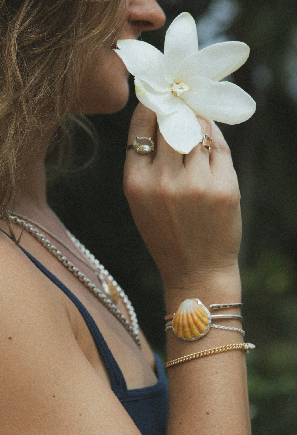 Sunrise Shell Cuff