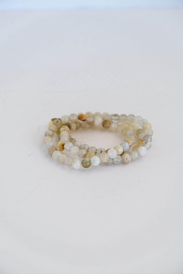Stretchy Beaded Bracelet - Moonstone
