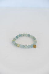 Stretchy Beaded Bracelet - Aquamarine thumbnail