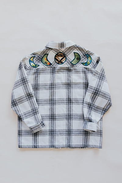 Vintage Flannel Jacket - Moon Phases