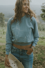 Cropped Longsleeve Tee - Sky Blue thumbnail