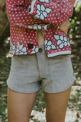 Retro Pocket Shorts - Khaki Corduroy thumbnail