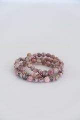 Stretchy Beaded Bracelet - Rhodochrosite thumbnail
