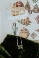 Vesuvianite Chain Necklace - 14k + SS thumbnail