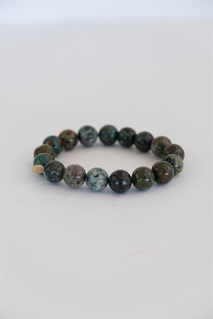 Gem Stretch Bracelet Large - African Turquoise