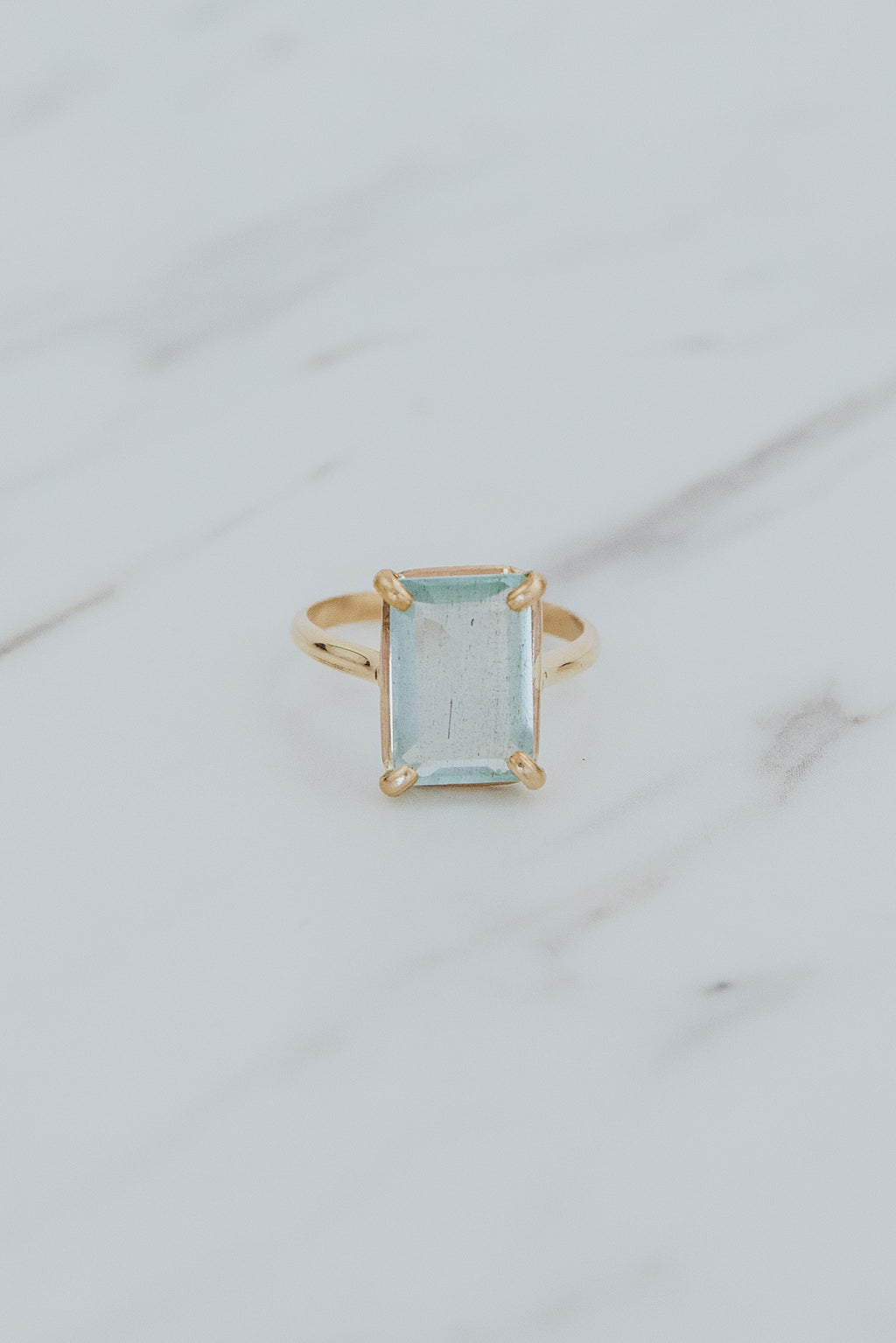 Prong Set Ring - Aquamarine | GF