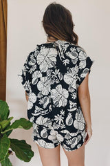 Aloha Boxy Button-Up - Hana Nightfall thumbnail