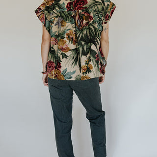 Vintage Aloha Palms Boxy Button-up