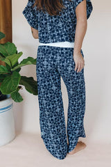 Pau Hana Pants - Quilted Ulu - Navy thumbnail