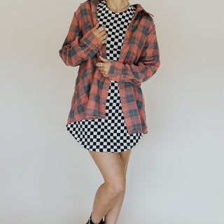 Paragon Flannel - Red + Black