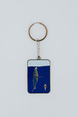 Wings Hawaii enameled key chain - whale dance thumbnail