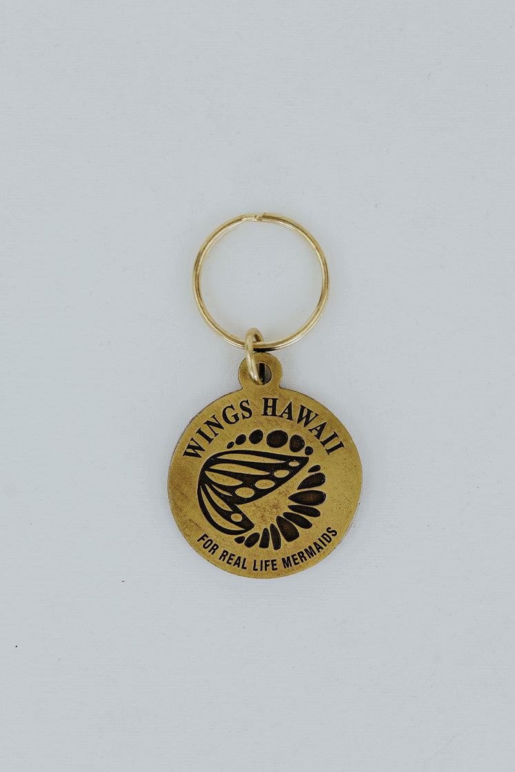 Wings Hawaii crystal visions keychain back