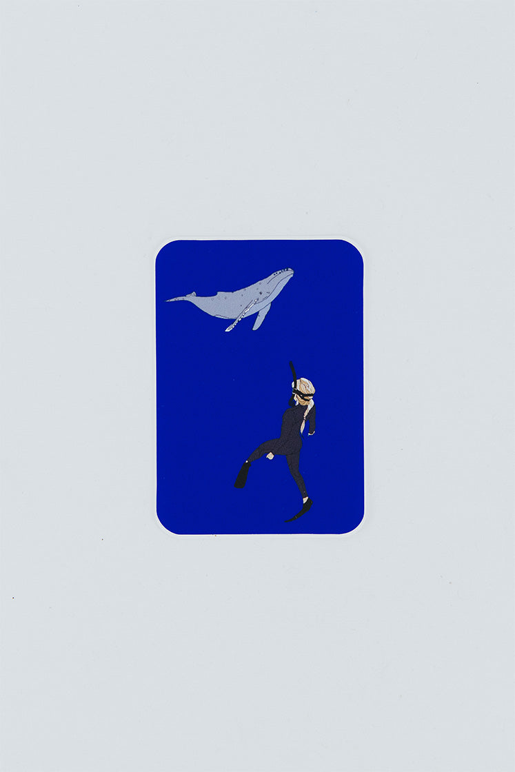 Whale Dive Sticker
