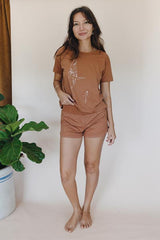 Organic Cotton Pau Hana Shorts - Rust thumbnail