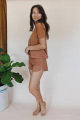 Organic Cotton Pau Hana Shorts - Rust thumbnail