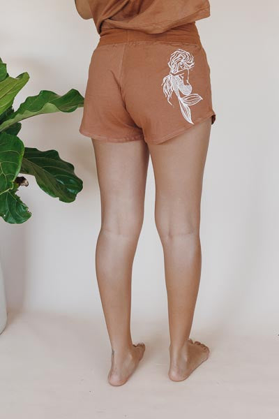 Organic Cotton Pau Hana Shorts - Rust