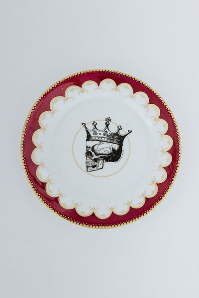 Skull & Crown Royal Dessert Plate