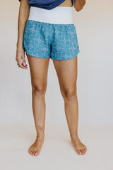 Pau Hana Shorts - Quilted Ulu - Surf thumbnail