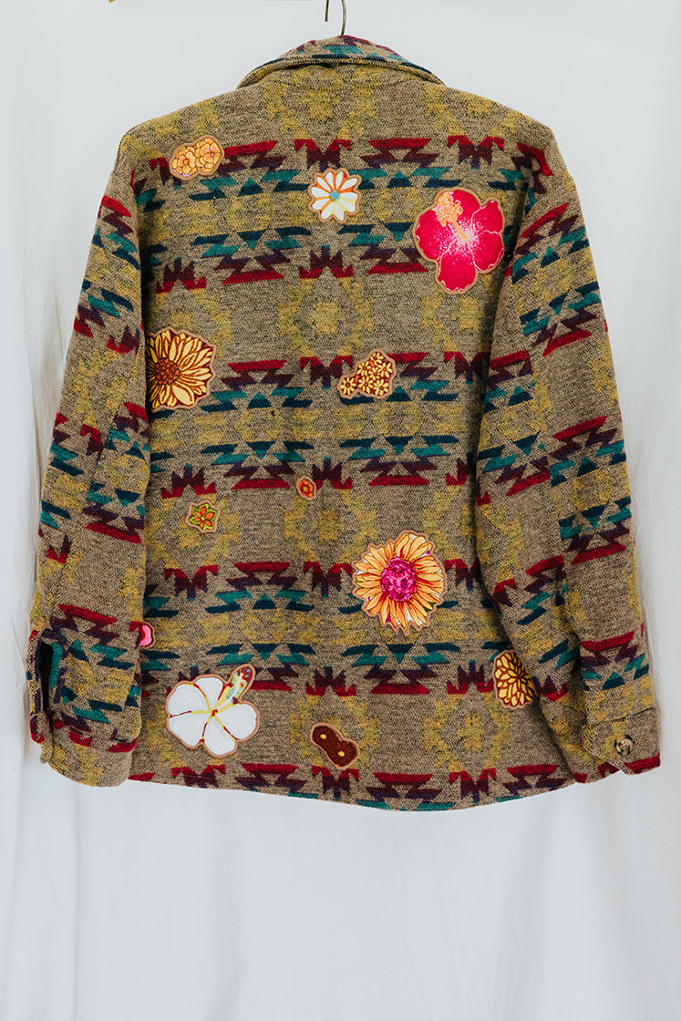 Aztec Army Jacket - Rainbow