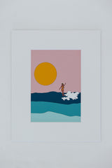 Matted Surfer Girls Prints thumbnail