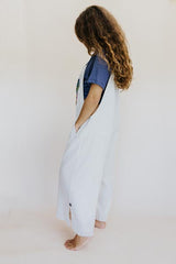 Wings Hawaii model wearing Sun Pocket Overalls in Sand thumbnail