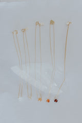 Single Stone Necklace - Warm Tones thumbnail