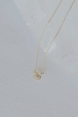 Single Stone Necklace - Warm Tones thumbnail