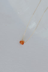 Single Stone Necklace - Warm Tones thumbnail