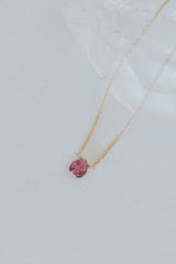 Single Stone Necklace - Cool Tones thumbnail