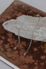 Prong Set Necklace - Diamond 14k White Gold thumbnail