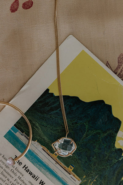 Prong Set Herkimer Necklace