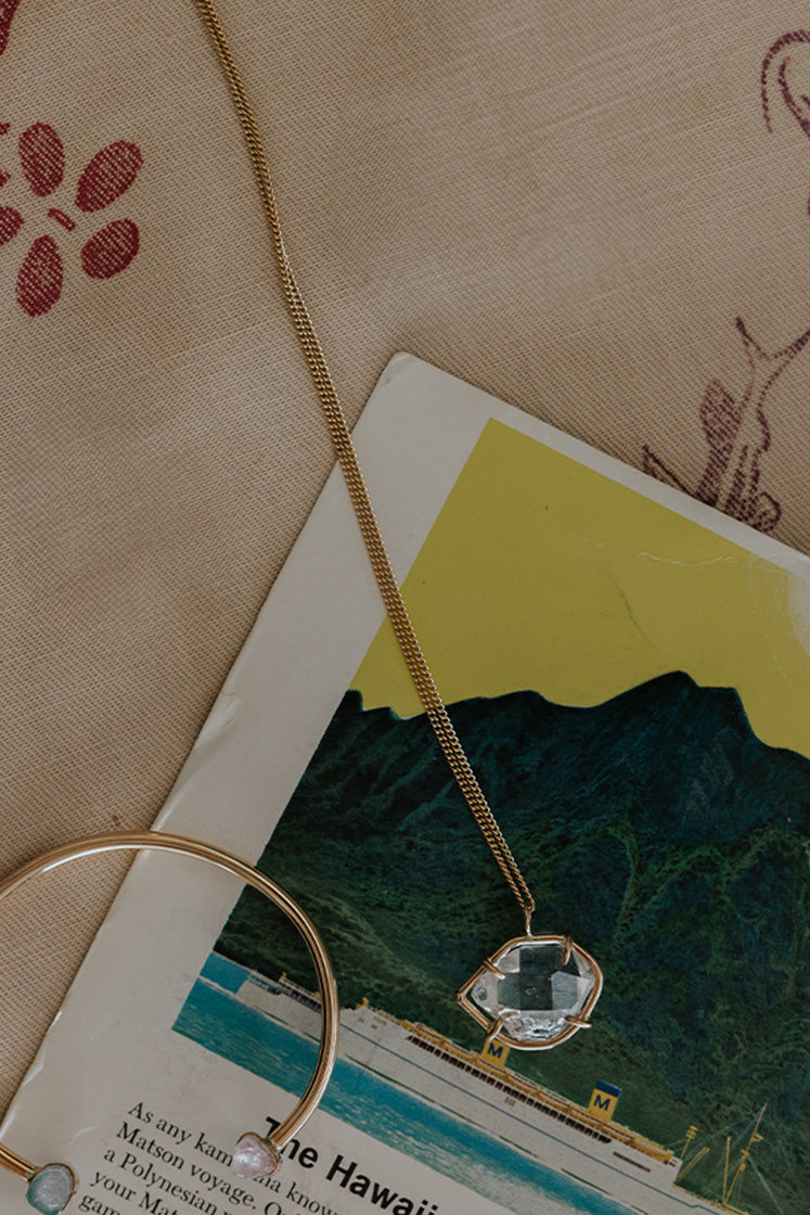 Prong Set Herkimer Necklace