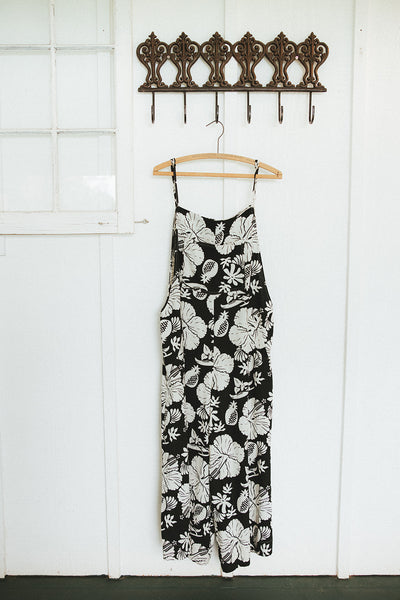 Aloha Print Overalls - Hana Nightfall