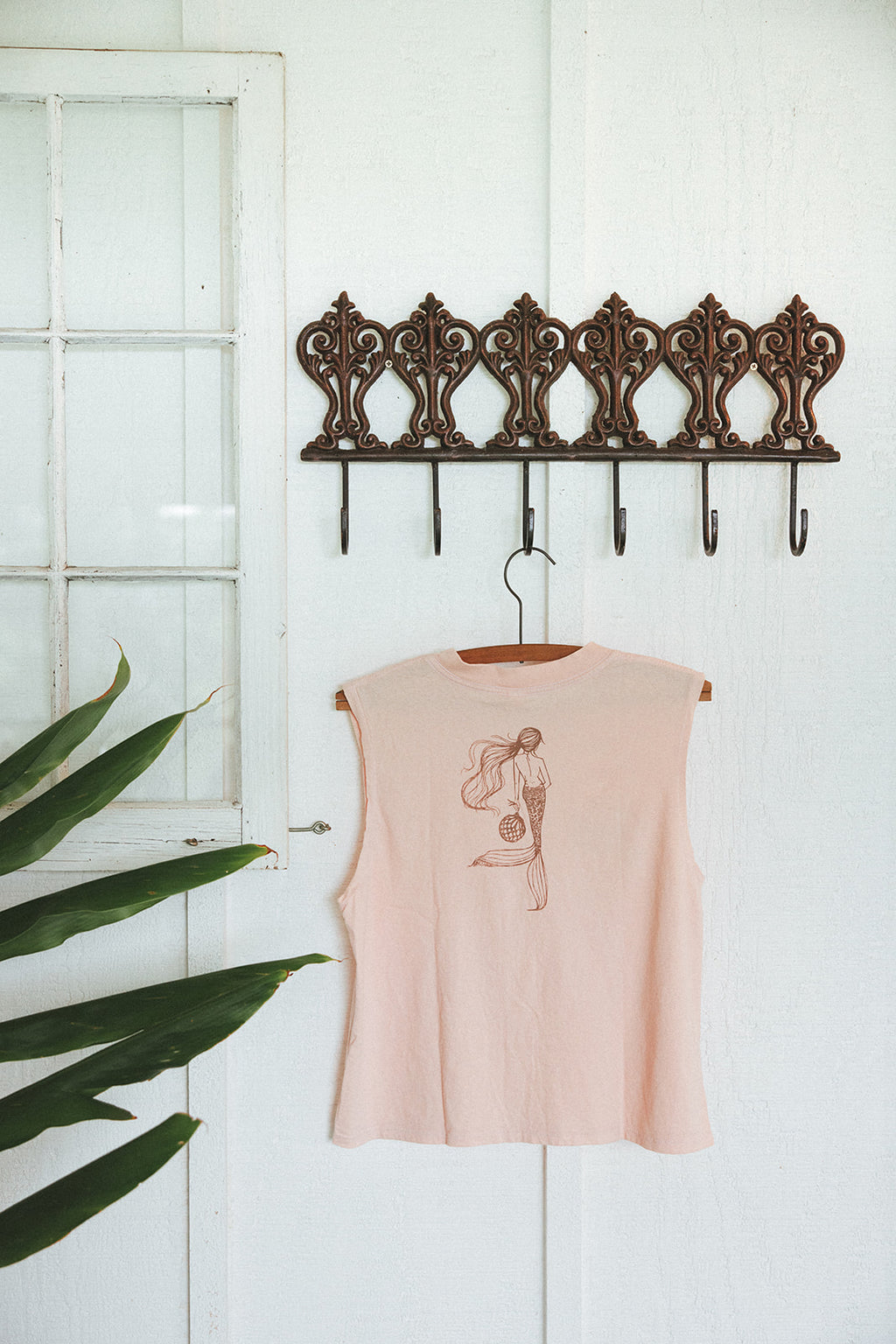 Mermaid Muscle Tank - Seashell Pink